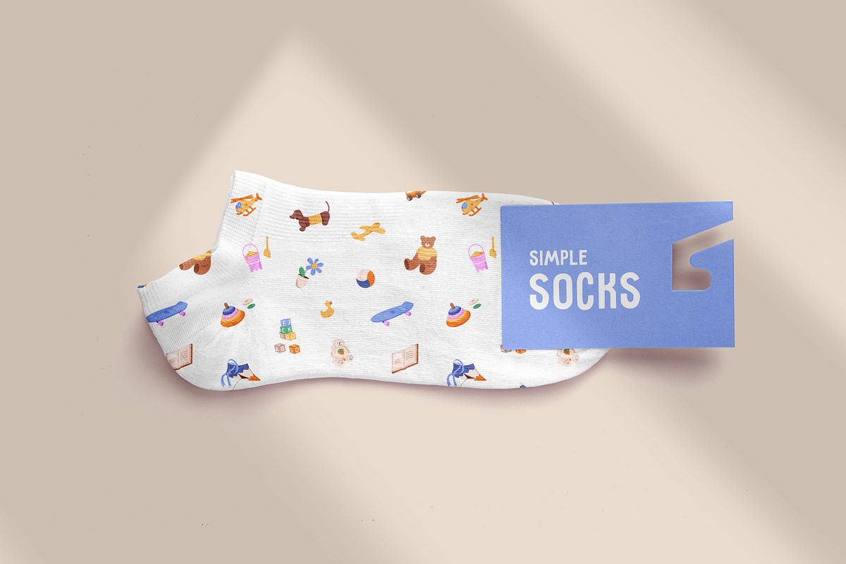 Cute kids toys set + backgrounds, an Object Illustration by PaperTrident (Photo 8 of 12)