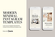Modern Minimal Instagram Templates, a Social Media Template by So Swell Studio (Thumbnail 1 of 5)