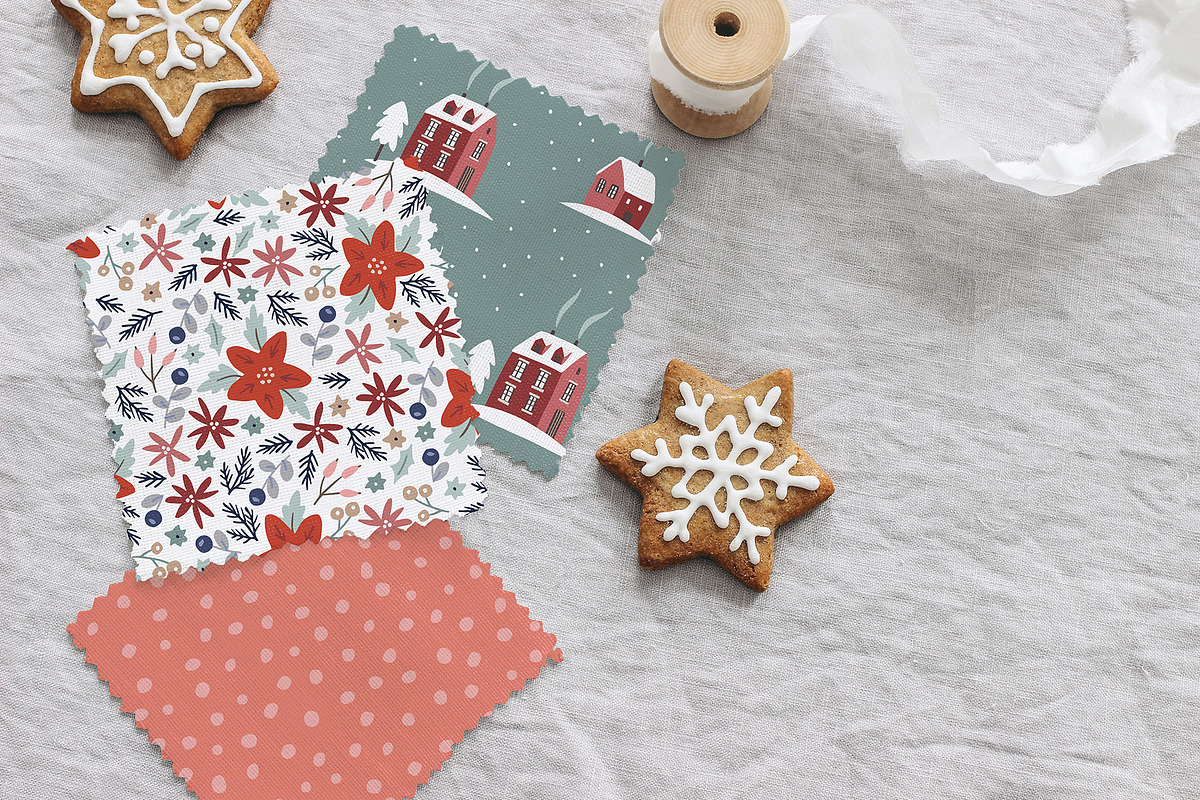 Cute Scandinavian Christmas set, a Seasonal Illustration by Tabita's shop (Photo 7 of 10)