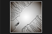 -50% Circuit boards backgrounds set, a Background Graphic by frost_newt (Thumbnail 7 of 11)