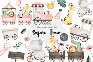 Safari pink train