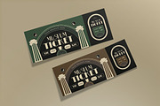 Alternative Art Deco Museum Ticket, a Card Template by graphicook (Thumbnail 3 of 3)