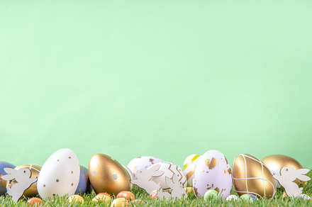 Easter egg grass background, a Holiday Photo by Rimma
