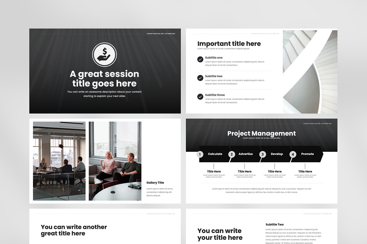 Modern Powerpoint Template, a Presentation Template by Modo Design Studio (Photo 9 of 10)