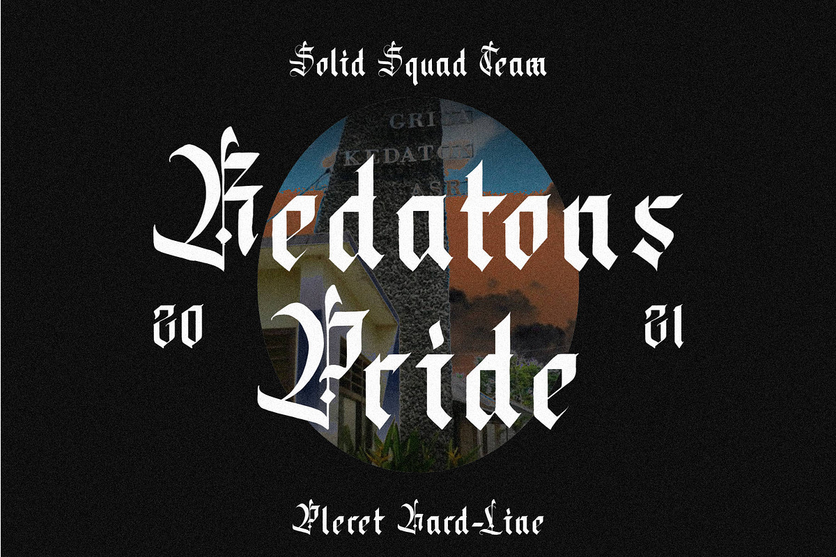 VT Datons - Blackletter, a Blackletter Font by ViactionType (Photo 2 of 12)