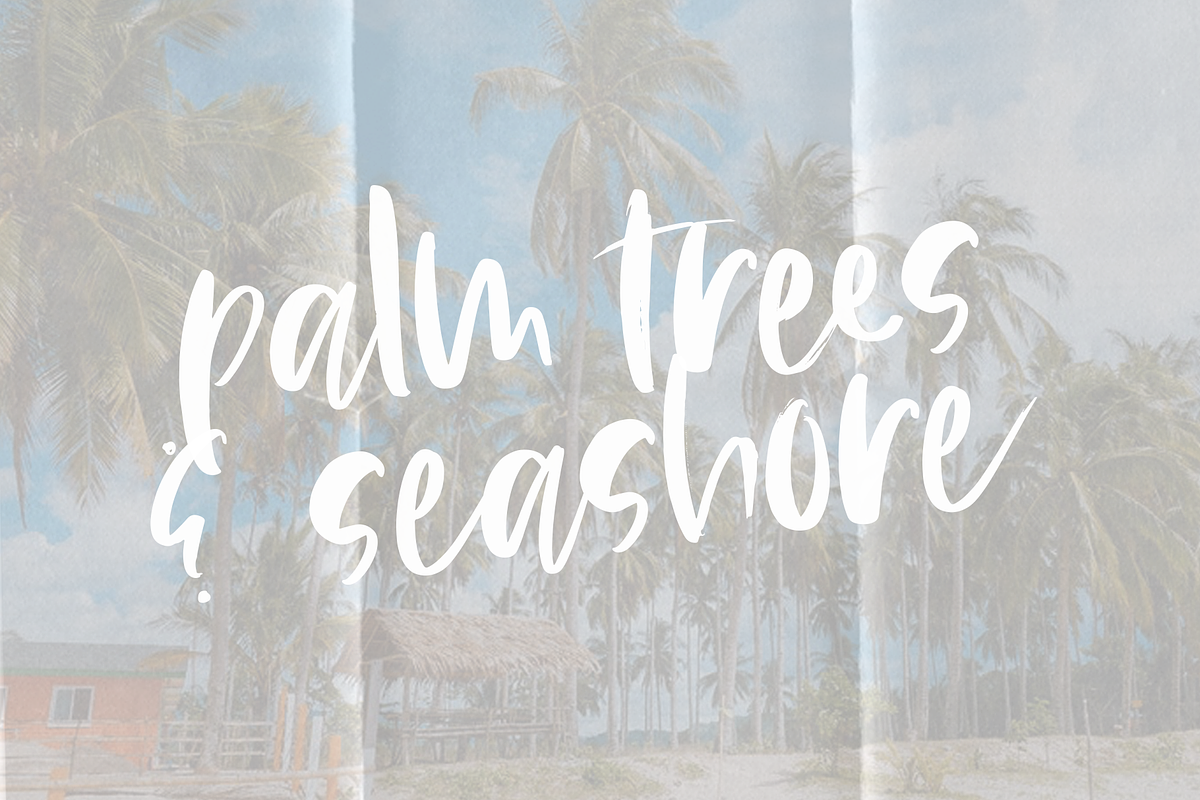Island Tea - Handwritten Brush Font preview 8