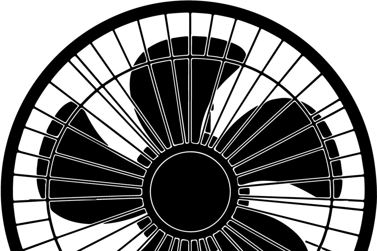 Retro Table Fan SVG Bundle, an Illustration by balal (Photo 7 of 12)