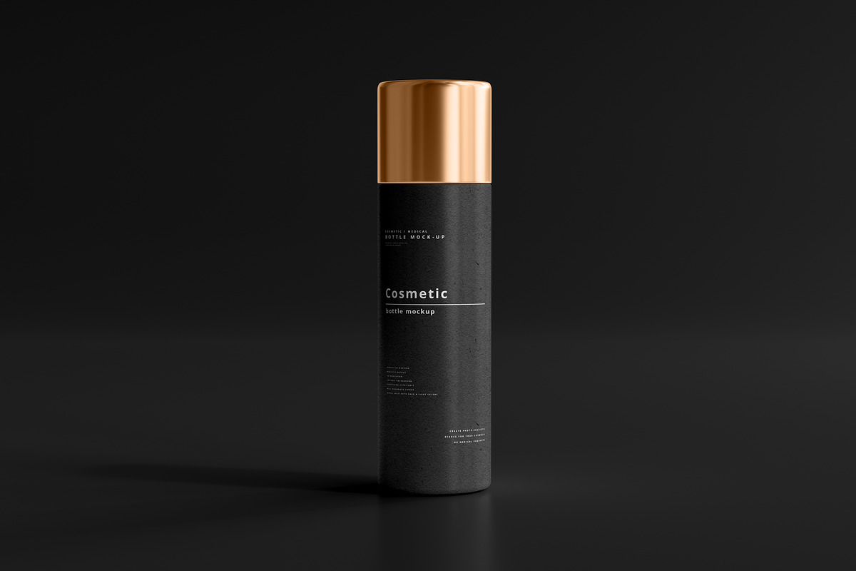 Dark Cosmetic Branding Mockups, a Cups & Container Mockup by pmvch (Photo 12 of 86)