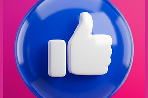 3D Like Button Thumbs Up, an Arts & Entertainment Photo by microtasker