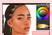 Braid and Curl Brushes for Procreate, a Brush Add-On by NaomiArts (Thumbnail 2 of 7)