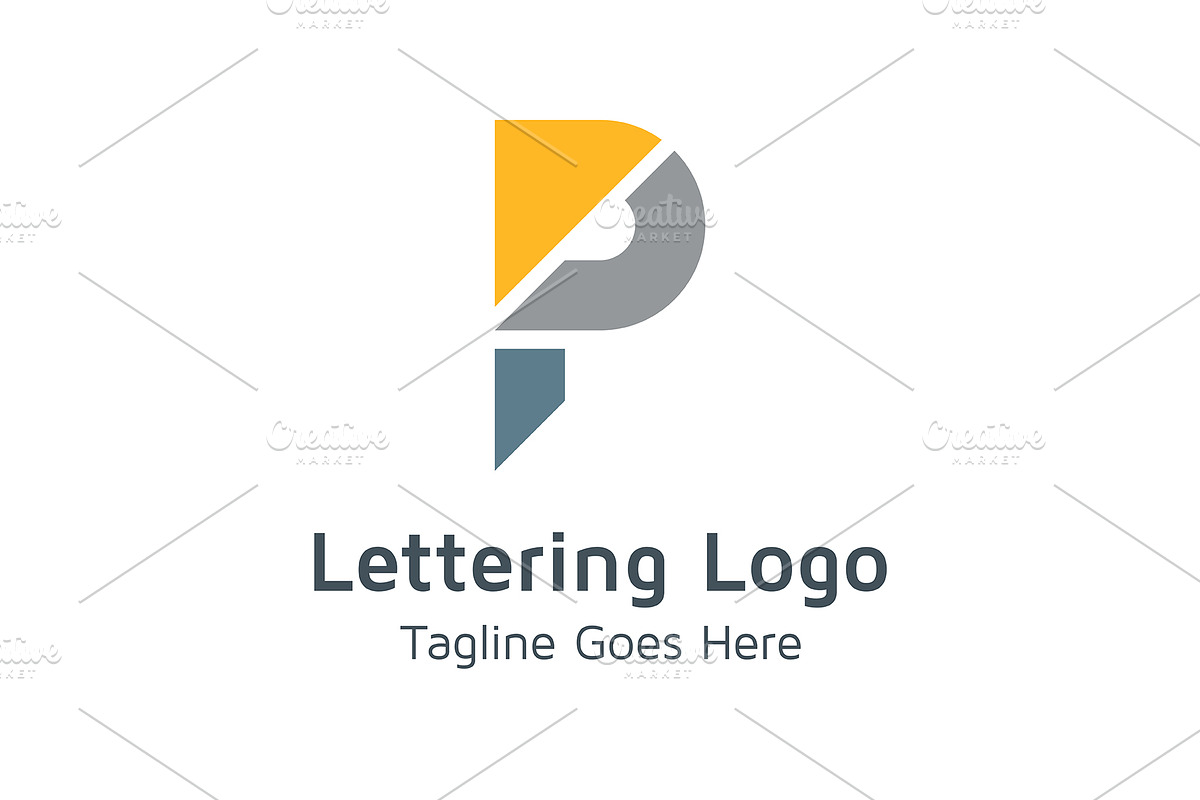 20 Logo Lettering P Template Bundle, a Branding & Logo Template by Acongraphic (Photo 10 of 21)
