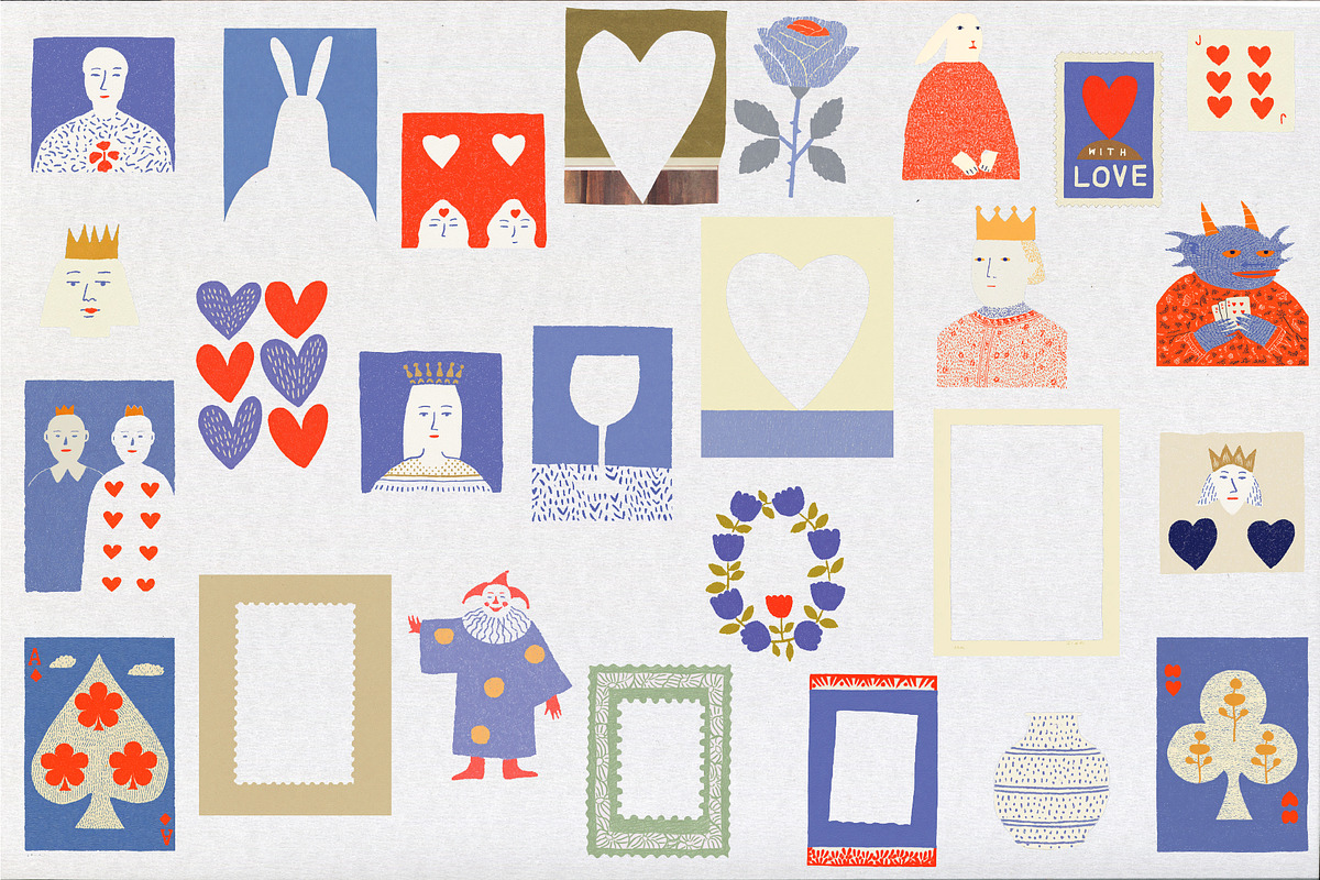Vintage Valentine Collage Pack, an Object Illustration by Aleks.Flaks (Photo 15 of 18)