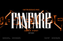 Fanfare - Serif font