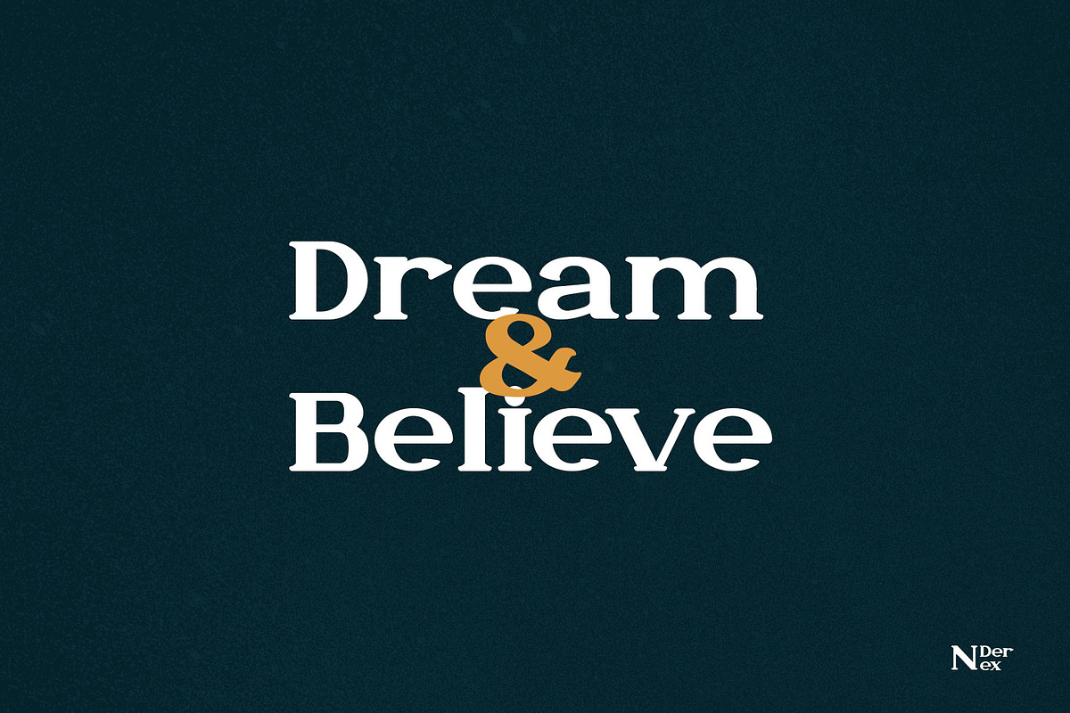 N Derex Display Font preview 3