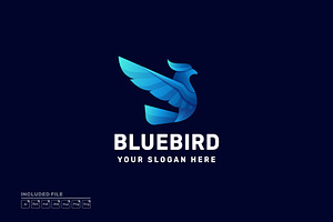 Bluebird Geometric Logo Design, a Branding & Logo Template by yuanesei