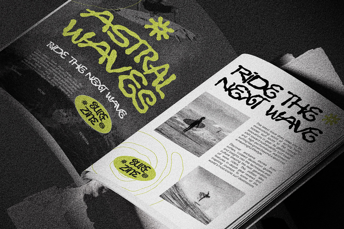 Jiotribe - Bohemian Psychedelic Font, a Sans Serif Font by Typia Nesia (Photo 9 of 12)