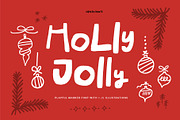 HOLLY JOLLY FONT & 97 ILLUSTRATIONS, a Handwritten Font by Favete Art (Thumbnail 1 of 24)