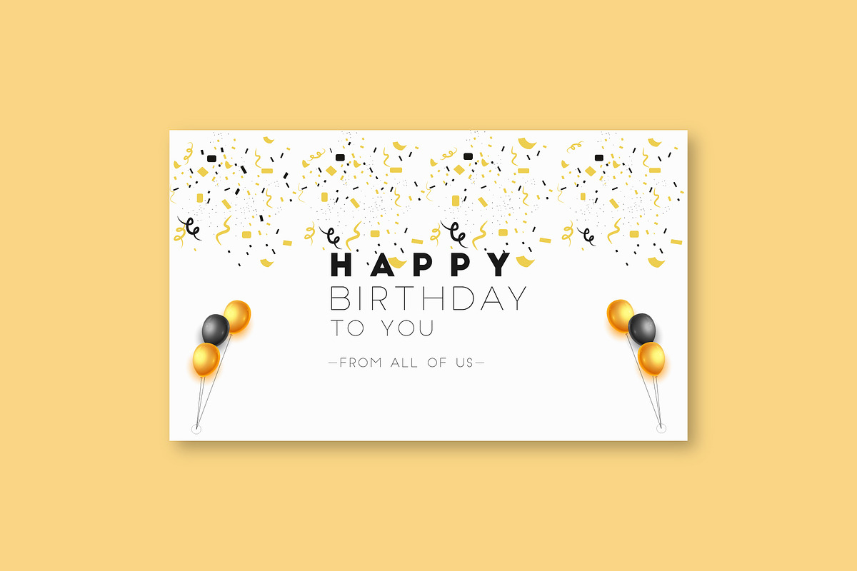 happy birthday set, a Card Template by designbydi (Photo 2 of 7)