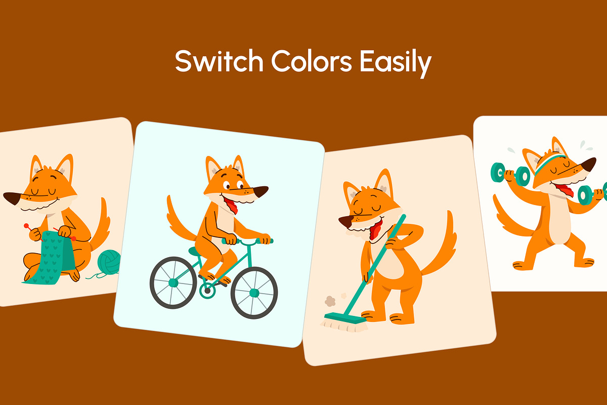 50 Fox Vectors Illustration, an Animal Illustration by Brickclay (Photo 5 of 10)
