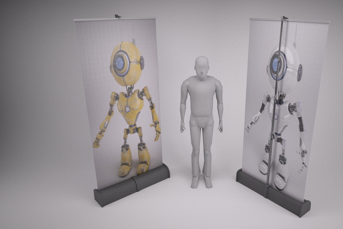 Roller Banner, an Object 3D Model by kjpargeterimages (Photo 1 of 7)