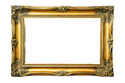 antique gold picture frame, an Object Graphic by VetalStock (Thumbnail 1 of 3)