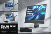 Desktop Screen Mockup, a Product Mockup by Pitchlook.Studio (Thumbnail 1 of 4)