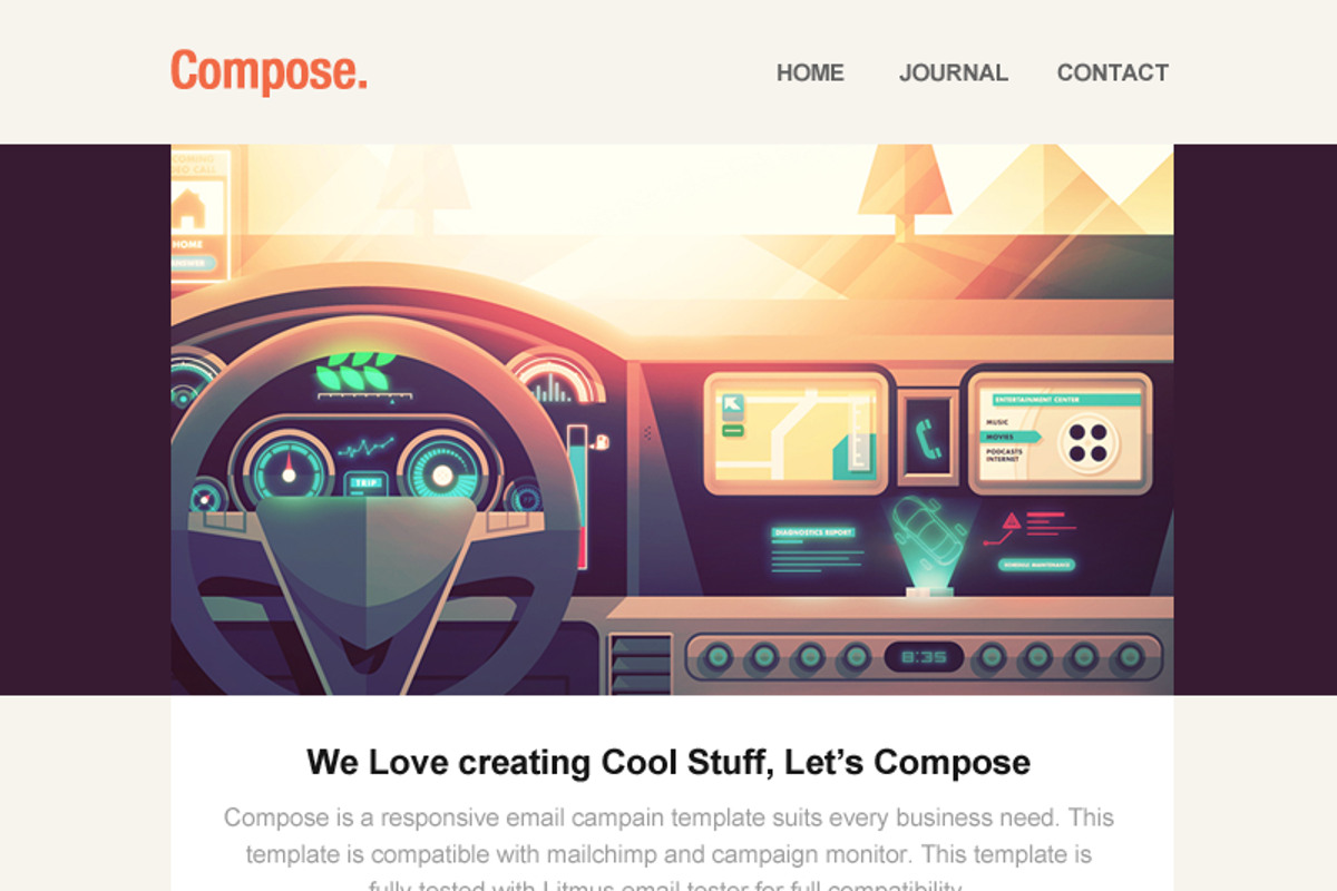 Compose - Responsive Email Template, a Templates & Theme by Surjith SM (Photo 2 of 2)