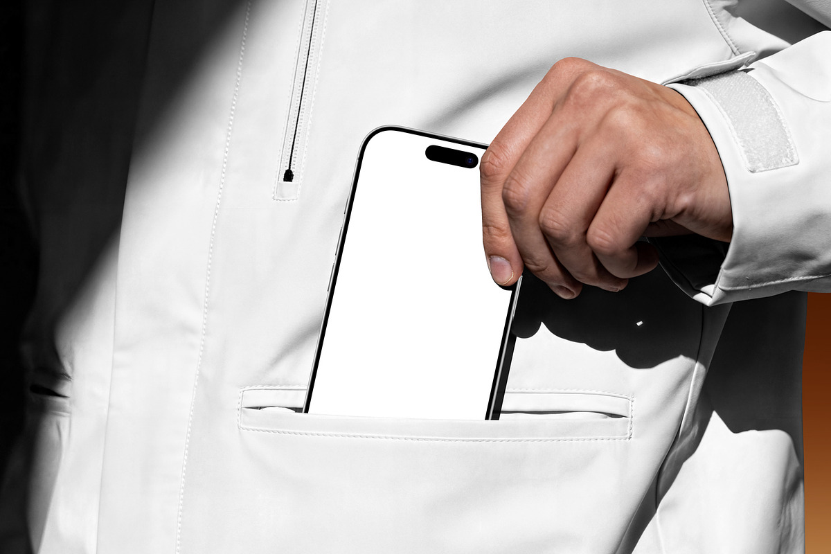 iPhone 17 Pro Max Mockup in Pocket, an iPhone Mockup by RamStudio2 (Photo 4 of 7)