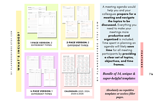 Meeting Agenda Notes Templates