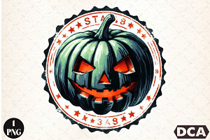 Halloween stamp  Clipart, an Illustration by DreamCafeArt