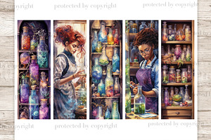 Mystic Potion Printable Bookmarks