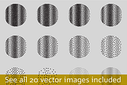 Circle Tones Vol. 19 | 20 Vectors, a Texture Graphic by invisiblelayer (Thumbnail 2 of 5)