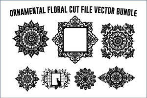Ornamental Floral Laser Cut Lotus, an Object 3D Model by Designs_River