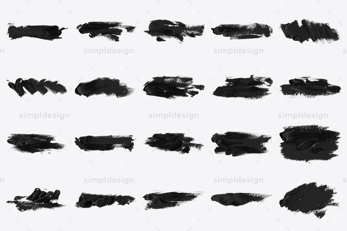 Stamp Textured Oil Photoshop Brushes, a Brush Add-On by SimplDesign (Photo 2 of 7)