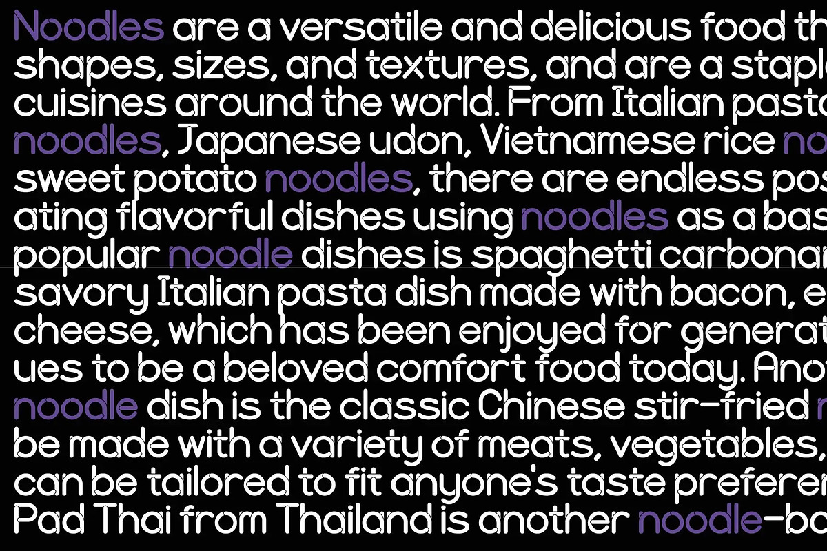 HU Noodles / 20% OFF, a Sans Serif Font by heummdesign (Photo 5 of 6)