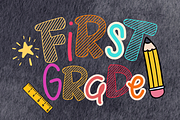 Happy First Day is a duo font, a Handwritten Font by Brown Cupple (Thumbnail 2 of 6)