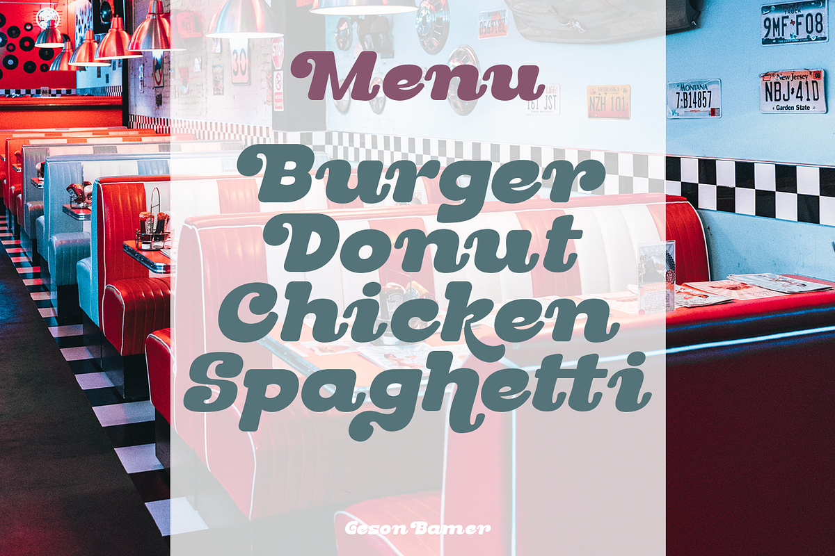 Geson Bamer - Retro Font, a Font by TypeClassHeroes (Photo 7 of 15)