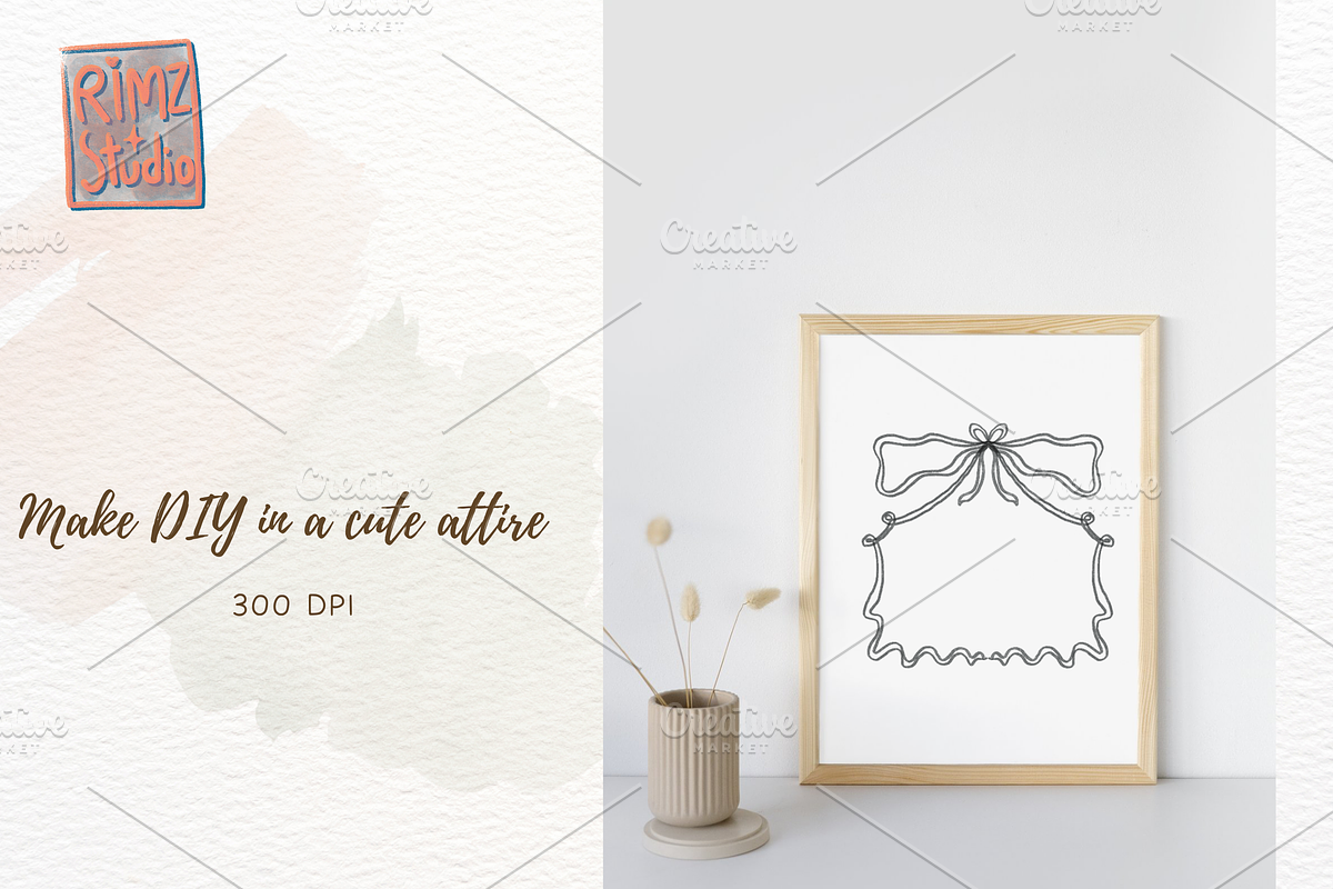 Watercolour Coquette frames png, an Illustration by RimzStudio (Photo 7 of 8)
