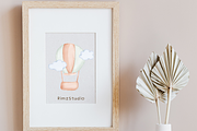 Whimsical Watercolor Parachute PNG, a Decorative Illustration by RimzStudio (Thumbnail 2 of 5)