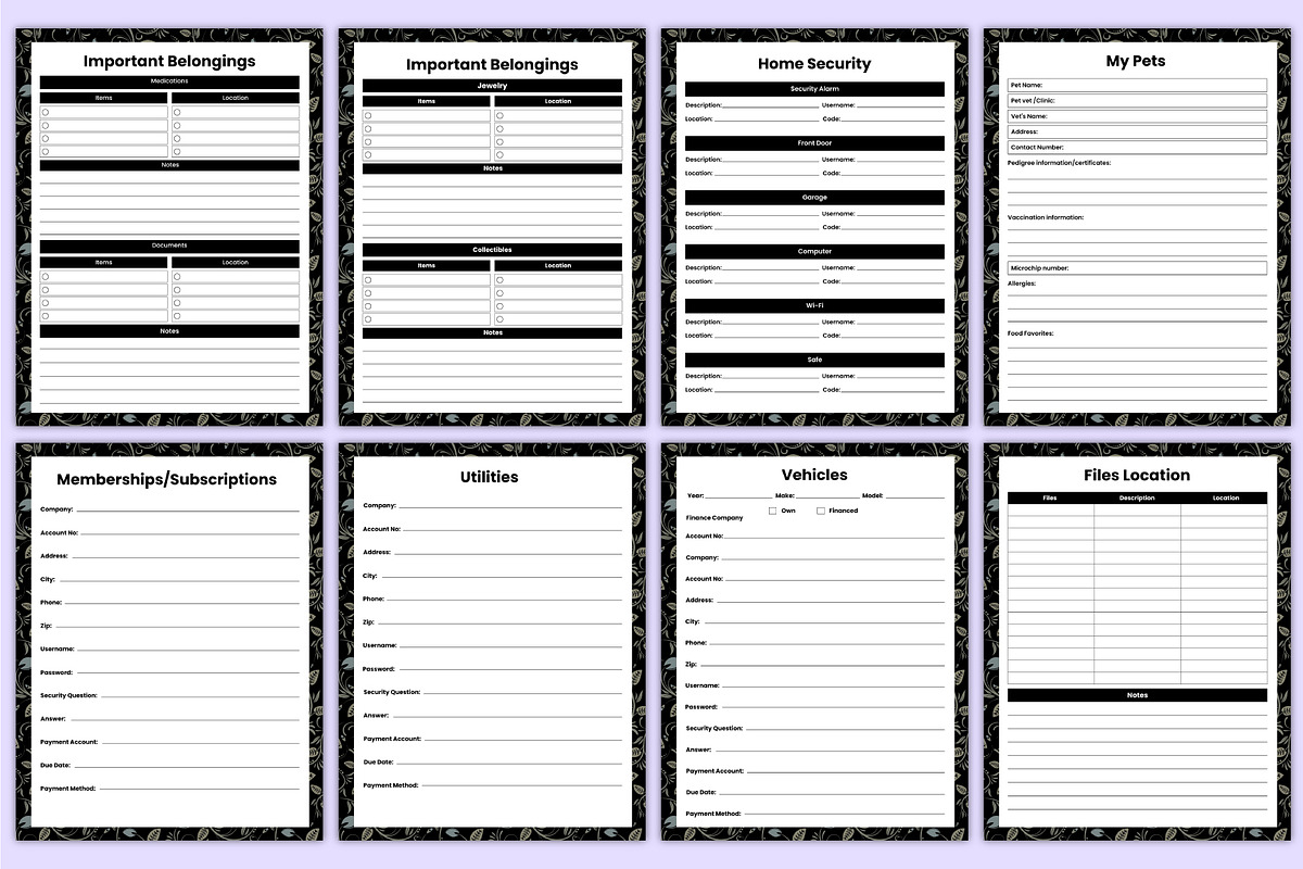2026 Final Wishes & Legacy Organizer, a Stationery Template by Mustafiz (Photo 6 of 8)