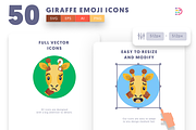 50 Giraffe Emoji Icons, an Emoji Icon by Dighital (Thumbnail 7 of 10)