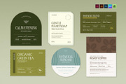 Product Label Template Set, a Stationery Template by BrandPacks (Thumbnail 1 of 14)