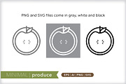 Minimal produce icons, an Outline Icon by Picture Window (Thumbnail 2 of 5)