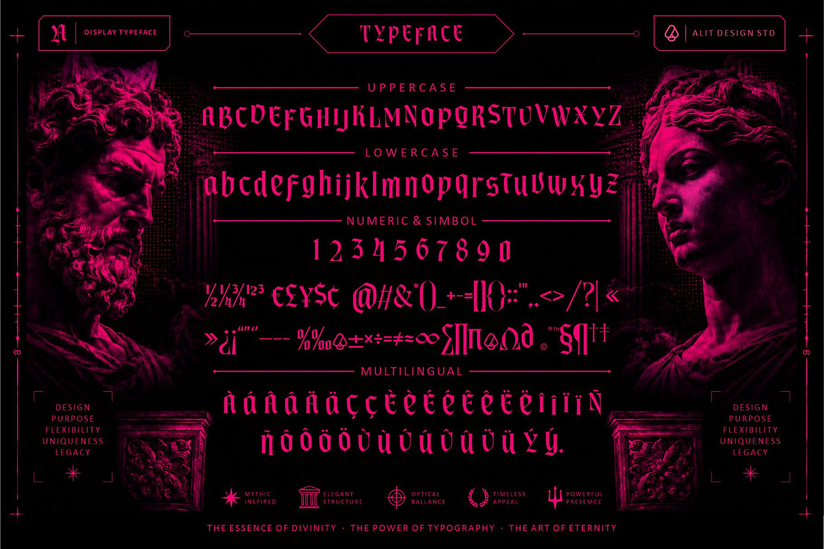 Vonire Bound Typeface, a Blackletter Font by alit design (Photo 8 of 20)