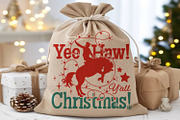 Yee Haw Y’all Christmas Cowboy SVG, a Graphic by TanchaArt (Thumbnail 7 of 11)