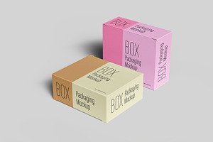 Box Packaging Mockup - 12 Views