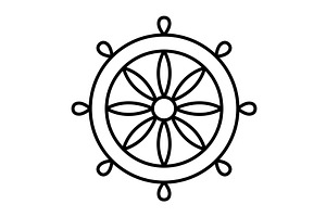 Marine port icon. Outline, a Transportation Illustration by Things for designers