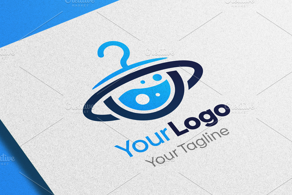 Orbit Laundry Logo Template, a Branding & Logo Template by Grapixy (Photo 1 of 3)