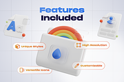 Graphic Design Tools 3D Icon Set, an Object 3D Model by Illustraly Design (Thumbnail 3 of 8)