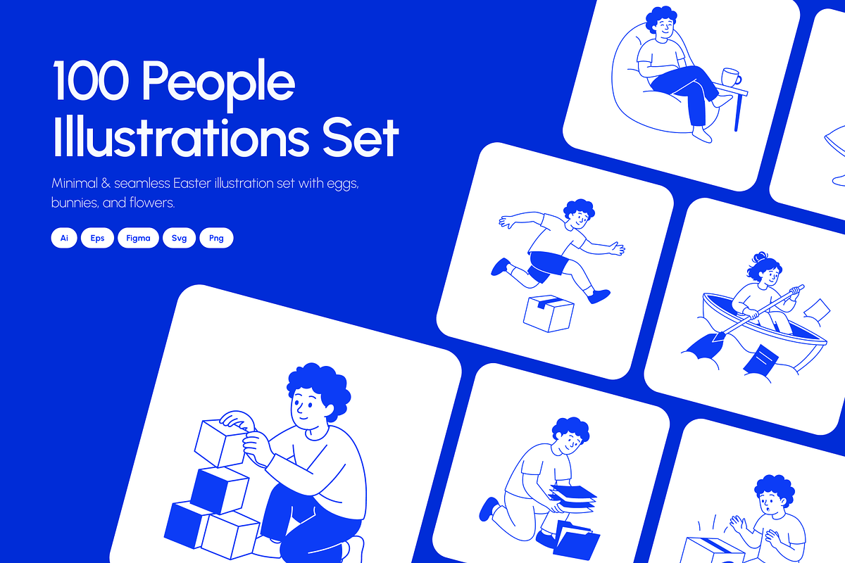 100 People Hand-Drawn Illustrations, a Person Illustration by Vectors Market (Photo 1 of 13)